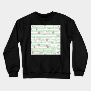 Heart Pattern Crewneck Sweatshirt